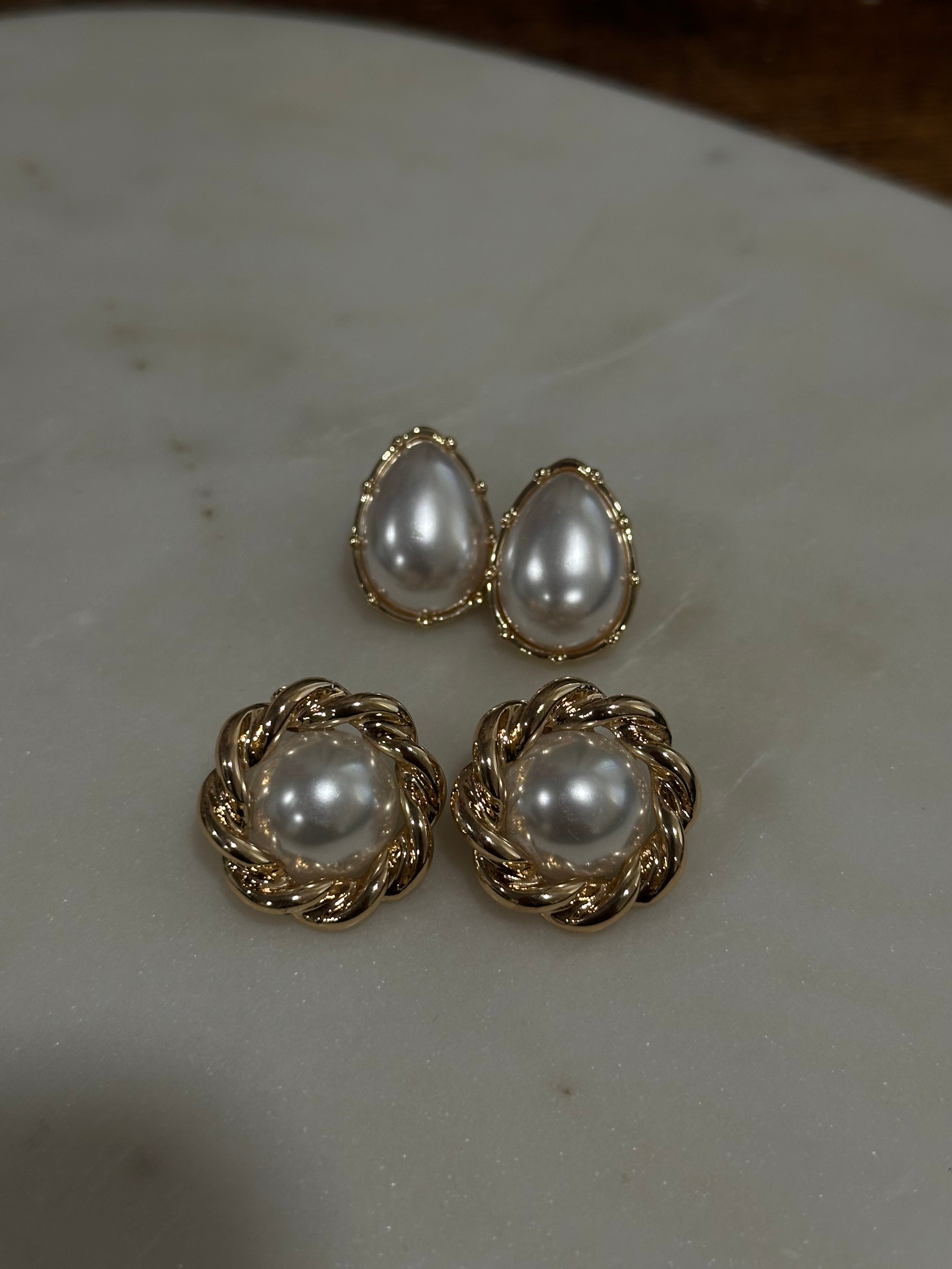 pearl earrings